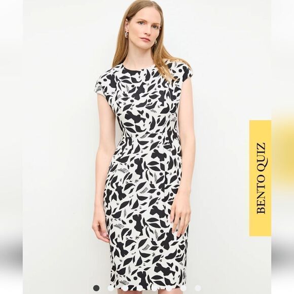 M.M. Lafleur Masha 2.0 Icon Print Midi Dress Size 10 NWT - Picture 1 of 9
